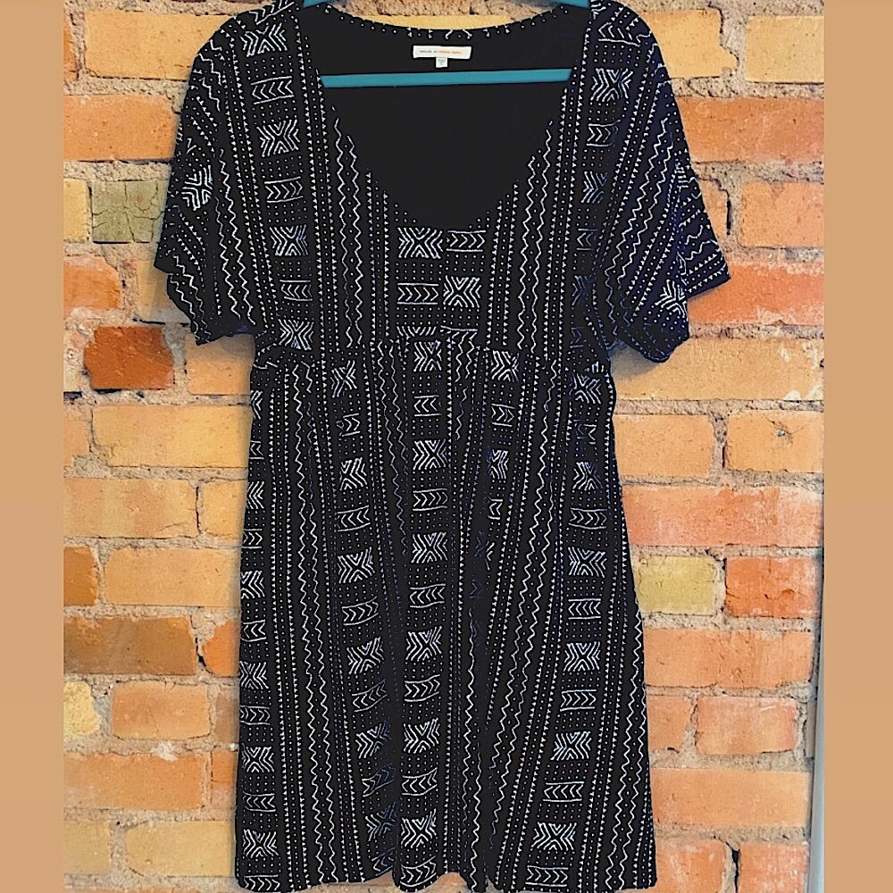 Vegan tribal print dress